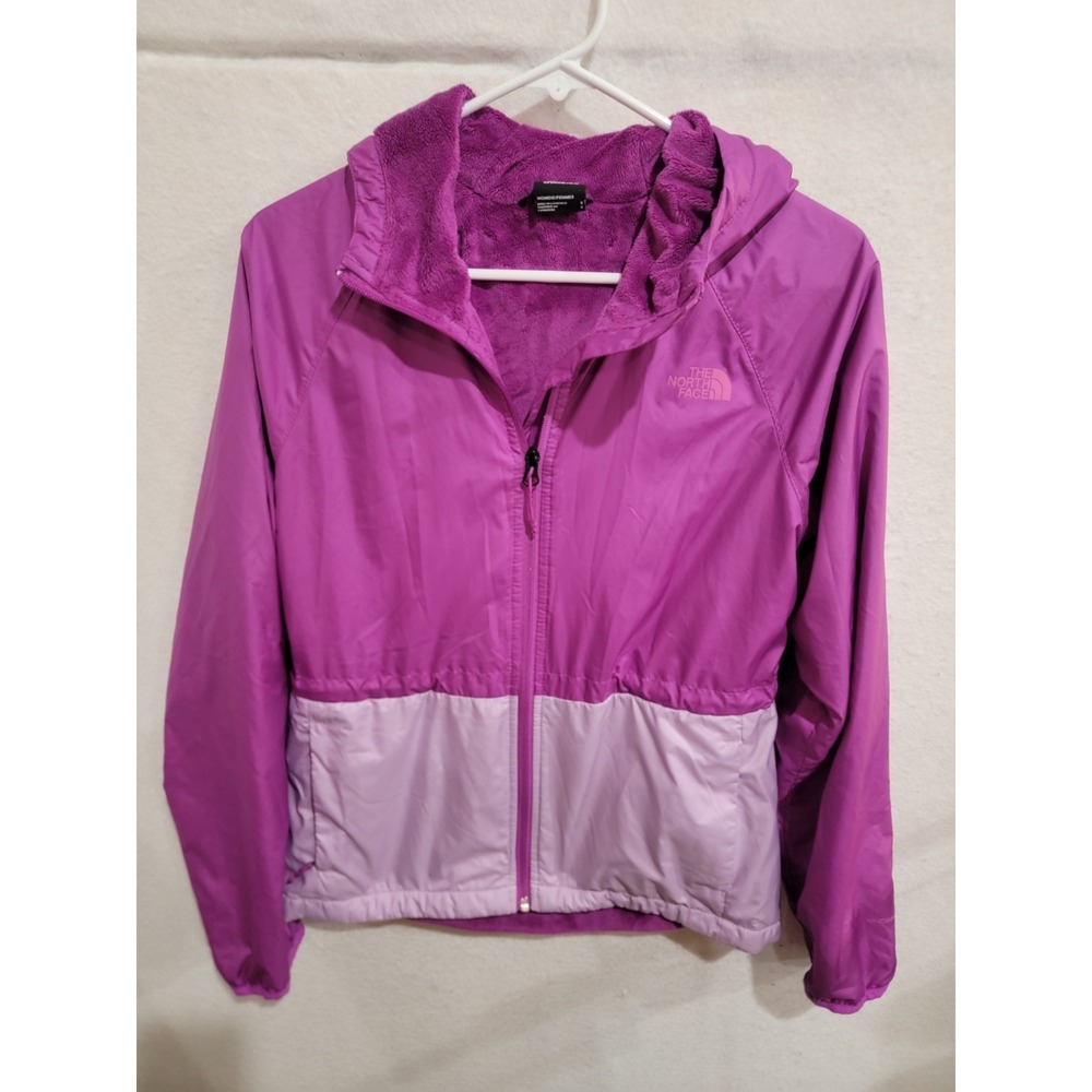 The North Face Women's Warm Storm Rain Jacket Small S Purple Fleece Lined Hooded